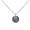 Dije Colgante Círculo-Plata 925-Onix y Circocnia-CP4189 Conpiedra