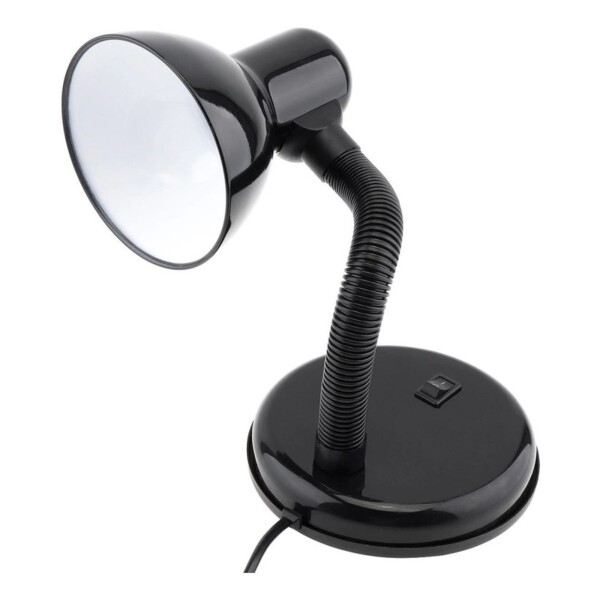 Lampara Para Escritorio Con Base Interruptor Mesa Portatil Color Variante Negro