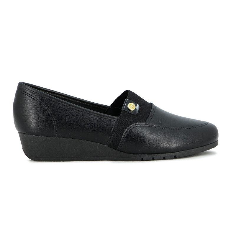 Moleca Calzado Casual Taco Corrido Bajo Napa Negro