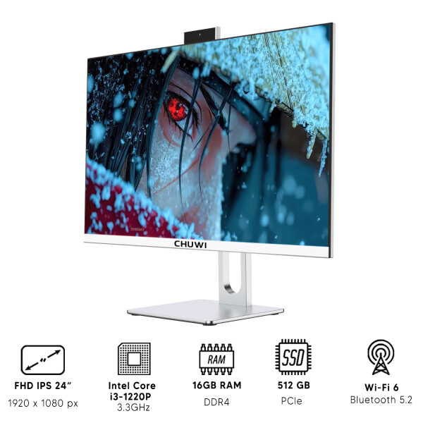 All In One Chuwi United 24" I3 16gb Ram 512gb Ssd ALL IN ONE CHUWI UNITECH 24 I3/16/512/24