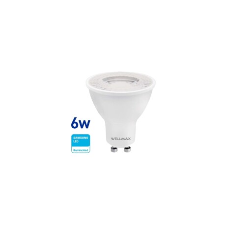 Lampara Led dicroica 6w GU10 Fria Wellmax Lampara Led dicroica 6w GU10 Fria Wellmax