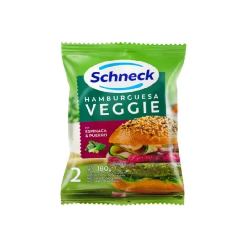 Hamburguesas Schneck Veggie de Espinaca y Puerro - 2 uds. Hamburguesas Schneck Veggie de Espinaca y Puerro - 2 uds.