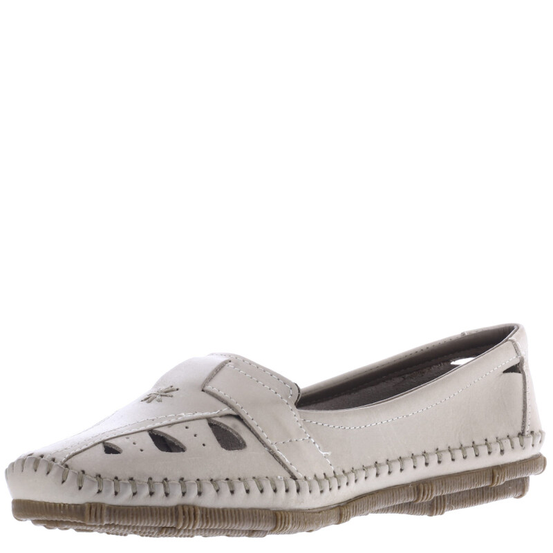 Zapatos de Mujer Freeway Casual c/Velcro Beige Natural