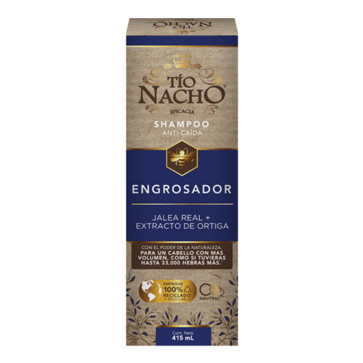 Shampoo Tío Nacho Engrosador 415ml 