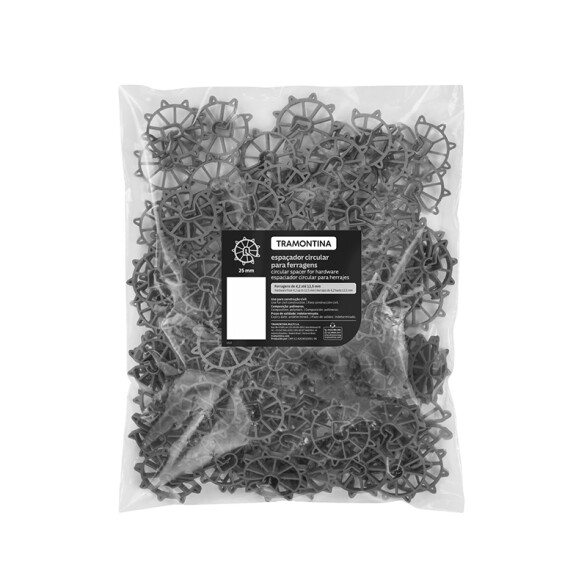 Separadores rueda 25mm p/ varilla hormigón 100un -TRAMONTINA TN1564