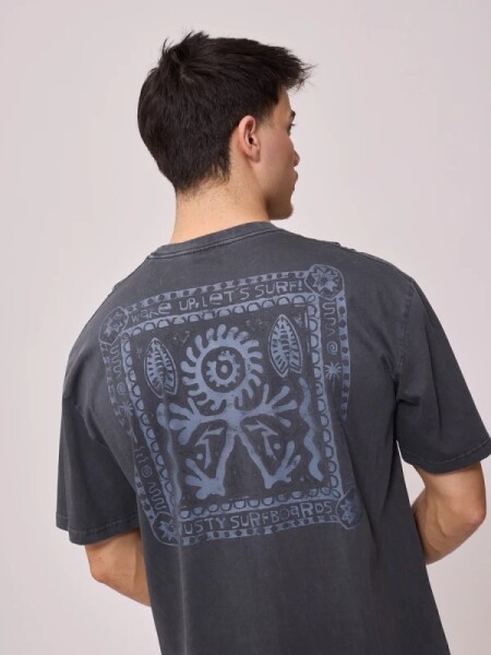 T-SHIRT RUSTY FLIPDA GRIS