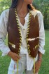 Lady Serrano Cowhide Pistacho