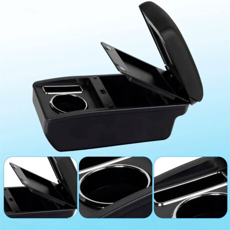 ACCESORIO INTERIOR - CONSOLA CENTRAL NEGRA C/ POSA VASO - ACCESORIO INTERIOR - CONSOLA CENTRAL NEGRA C/ POSA VASO -