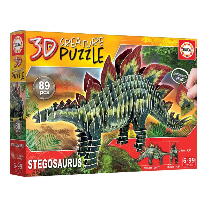 Juego De Mesa Puzzle 3d Educa Dinosaurio Stegosaurus Juego De Mesa Puzzle 3d Educa Dinosaurio Stegosaurus