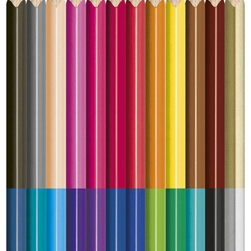 Lápices De Colores X12 Peps +3 Piel Duo Maped #Lápices De Colores Maped x12 Peps +3 Piel Duo