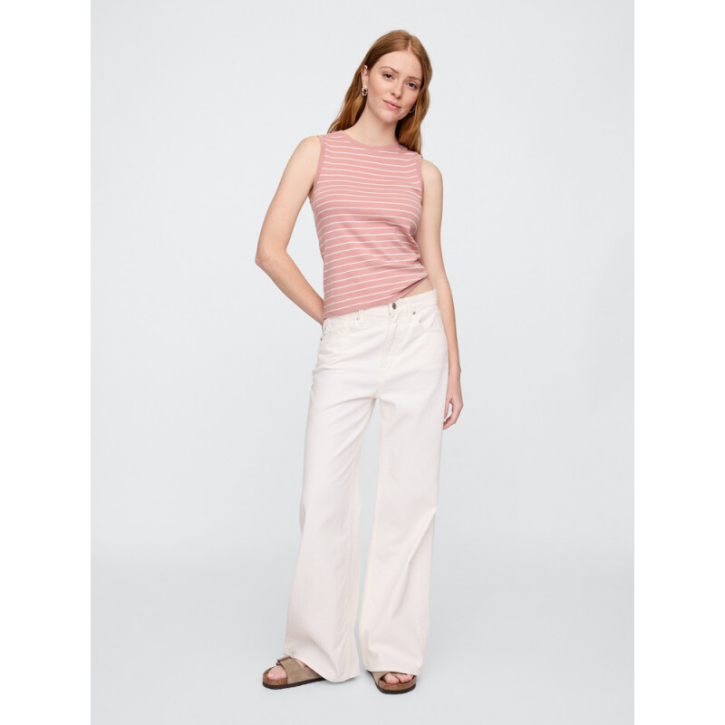 V-SL MODERN SHELL STRIPE ANTIQUE PINK