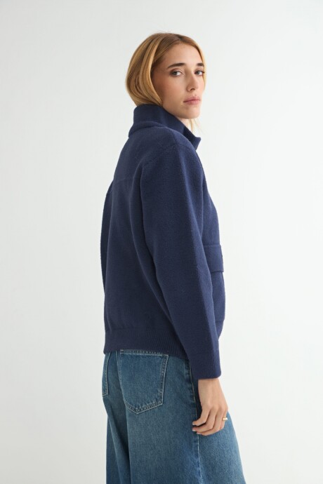 ABRIGO GENTIANA C/CIERRE AZUL