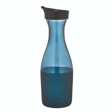 Jarra Botella en Vidrio 1Lt c/ Tapa Plástica en Azul Cobalto Azul