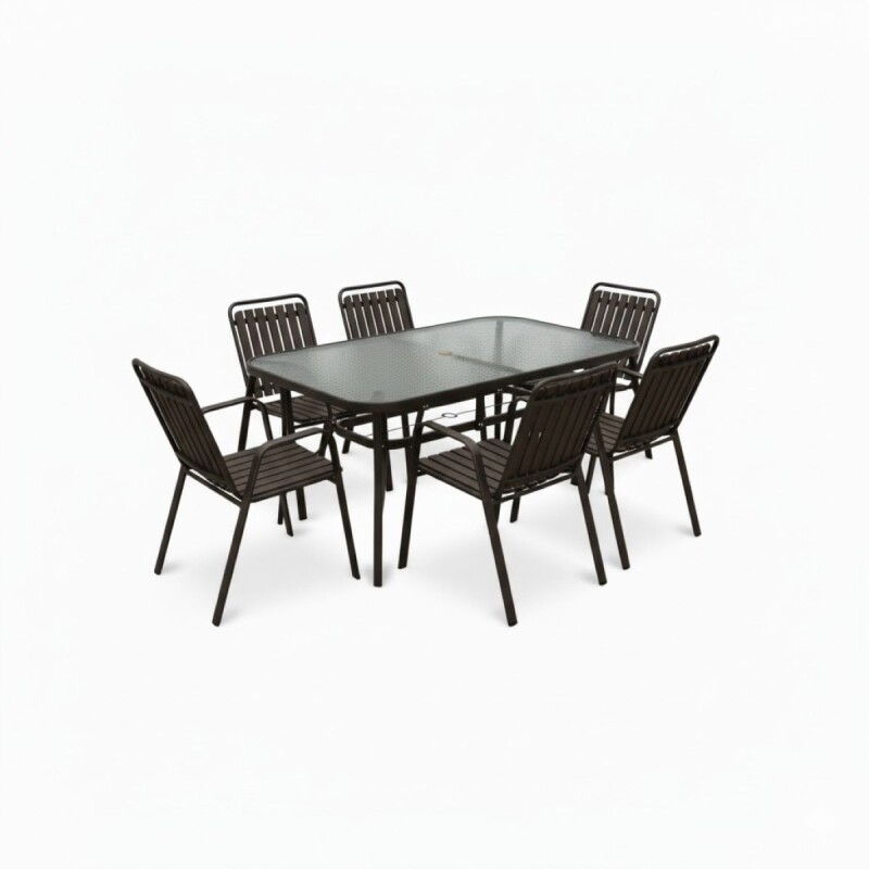 JGO MESA NEGRO P/JARDIN 7PZAS Unica