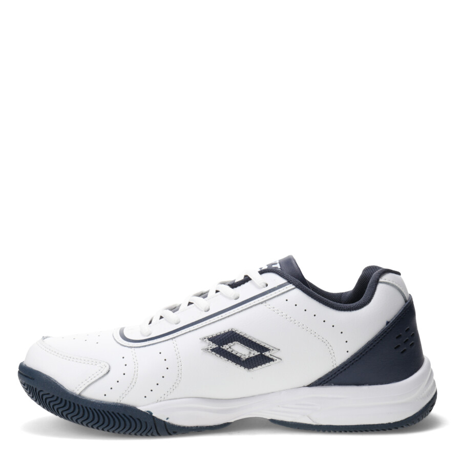 Championes de Hombre Lotto Tennis d/cuero Mns Blanco - Azul Marino