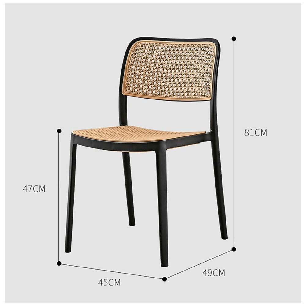 Silla de exterior Frank Negro
