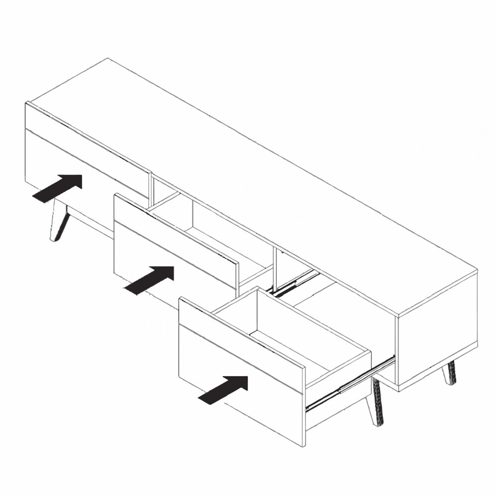 Rack para TV - Classic 1.8 Linea Manhattan - Blanco Rack para TV - Classic 1.8 Linea Manhattan - Blanco