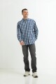 Camisa a cuadros BLANCO