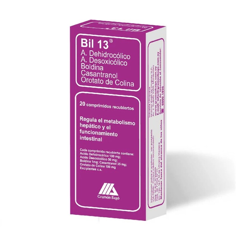 Bil 13 mg 20 Comprimidos Bil 13 mg 20 Comprimidos