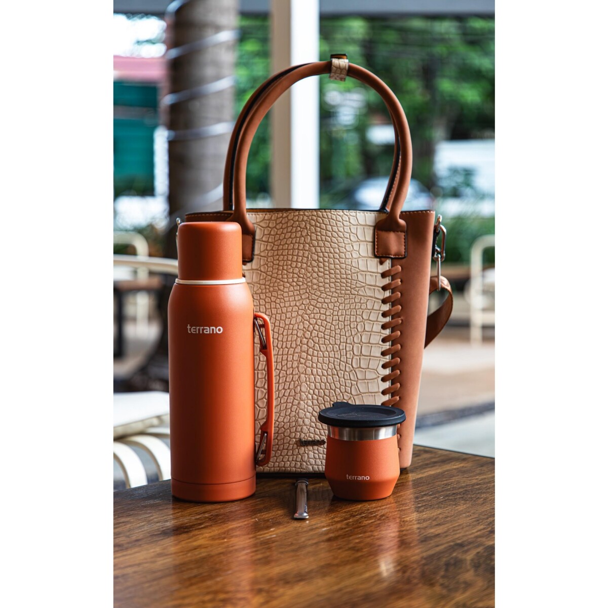 Kit Terrano Matera + Termo + Mate - TERRACOTA 