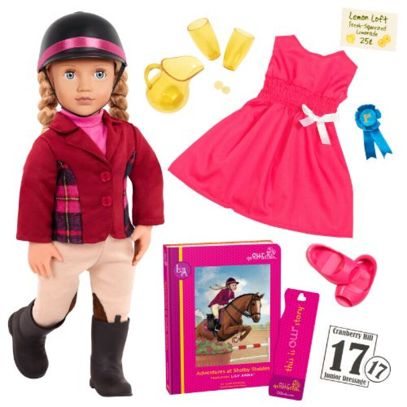 MUÑECA DELUXE EQUITACION - LILY ANNA - Our Generation Muñeca Deluxe Equitacion - Lily Anna - Our Generation