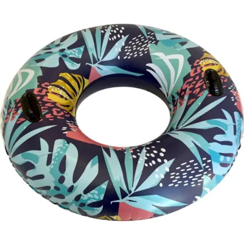 Flotador Redondo Adulto 120cm con Agarraderas – Comodidad y Seguridad en el Agua Azul