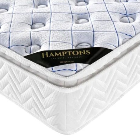 Sommier King Cama + Colchon Hamptons Hybrid Rhenium Gris