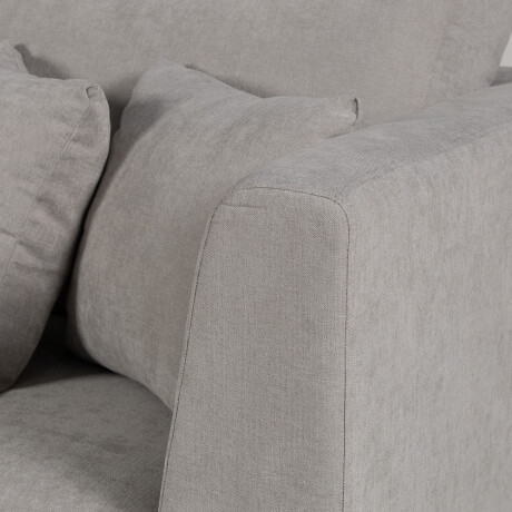 Rinconera Belfast - Tela Microfibra - Chaise izquierdo 2228 (Gris)