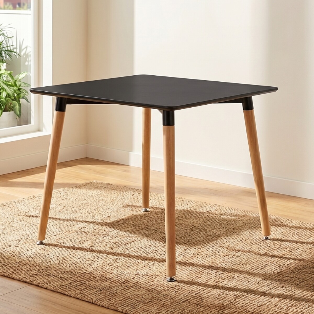 Mesa de Comedor 80 - Danesa - Negro 