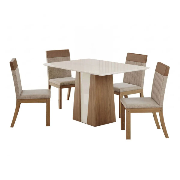 JUEGO DE COMEDOR COIMBRA 4 SILLAS N/A