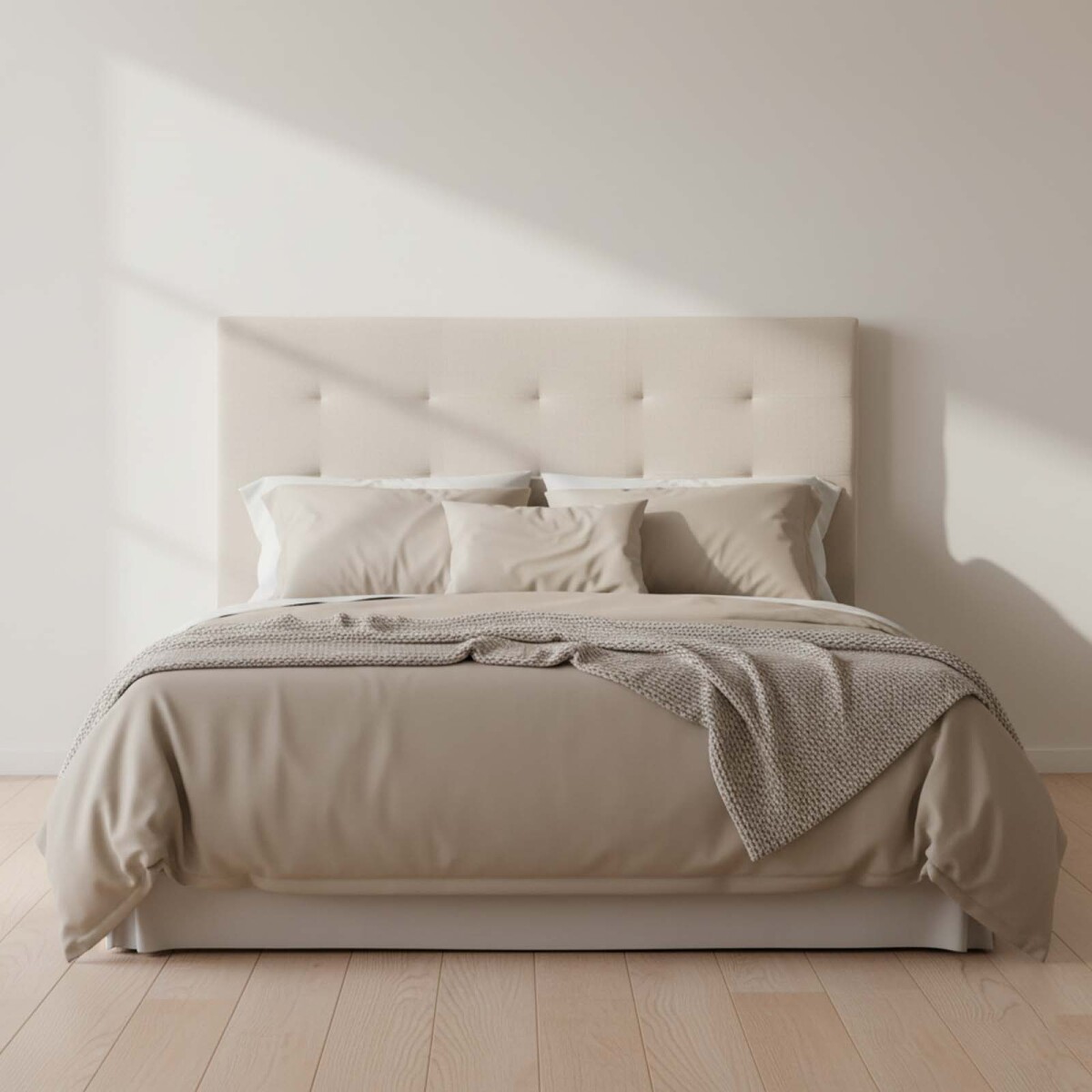 RESPALDO - SUPER KING TELA NATURAL-BEIGE CLIO 