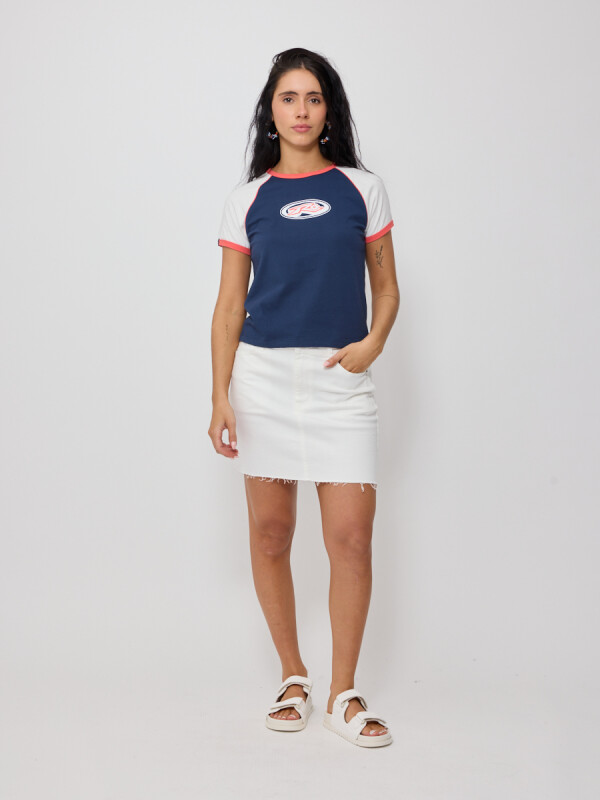 FALDA JEAN PATRIS26 RUSTY Blanco