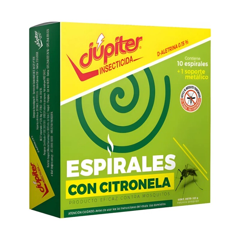 JUPITER ESPIRAL CITRONELLA X10 Jupiter Espiral Citronella X10