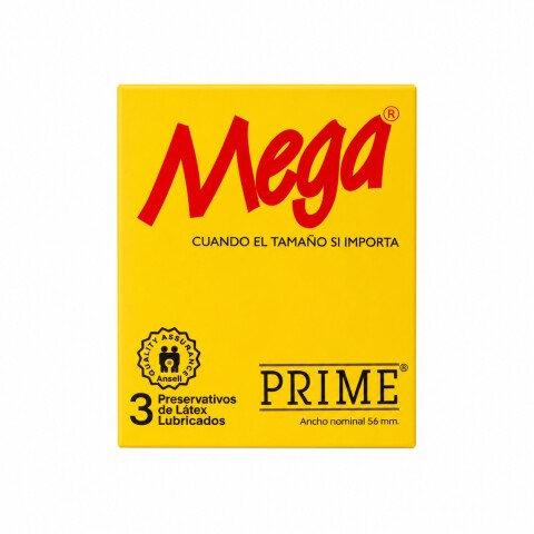 Preservativos Prime Mega 3 Unidades Preservativos Prime Mega 3 Unidades
