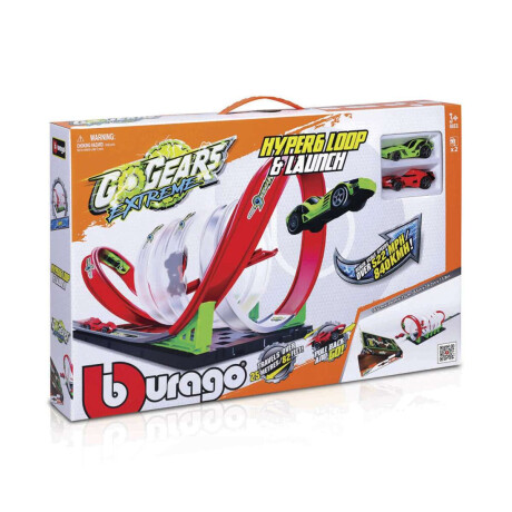 Bburago Pista de Auto Bucle con 2 Vehículos