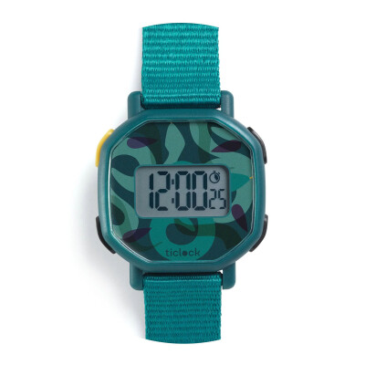 Reloj digital Serpientes verdes Ticlock Djeco Reloj digital Serpientes verdes Ticlock Djeco