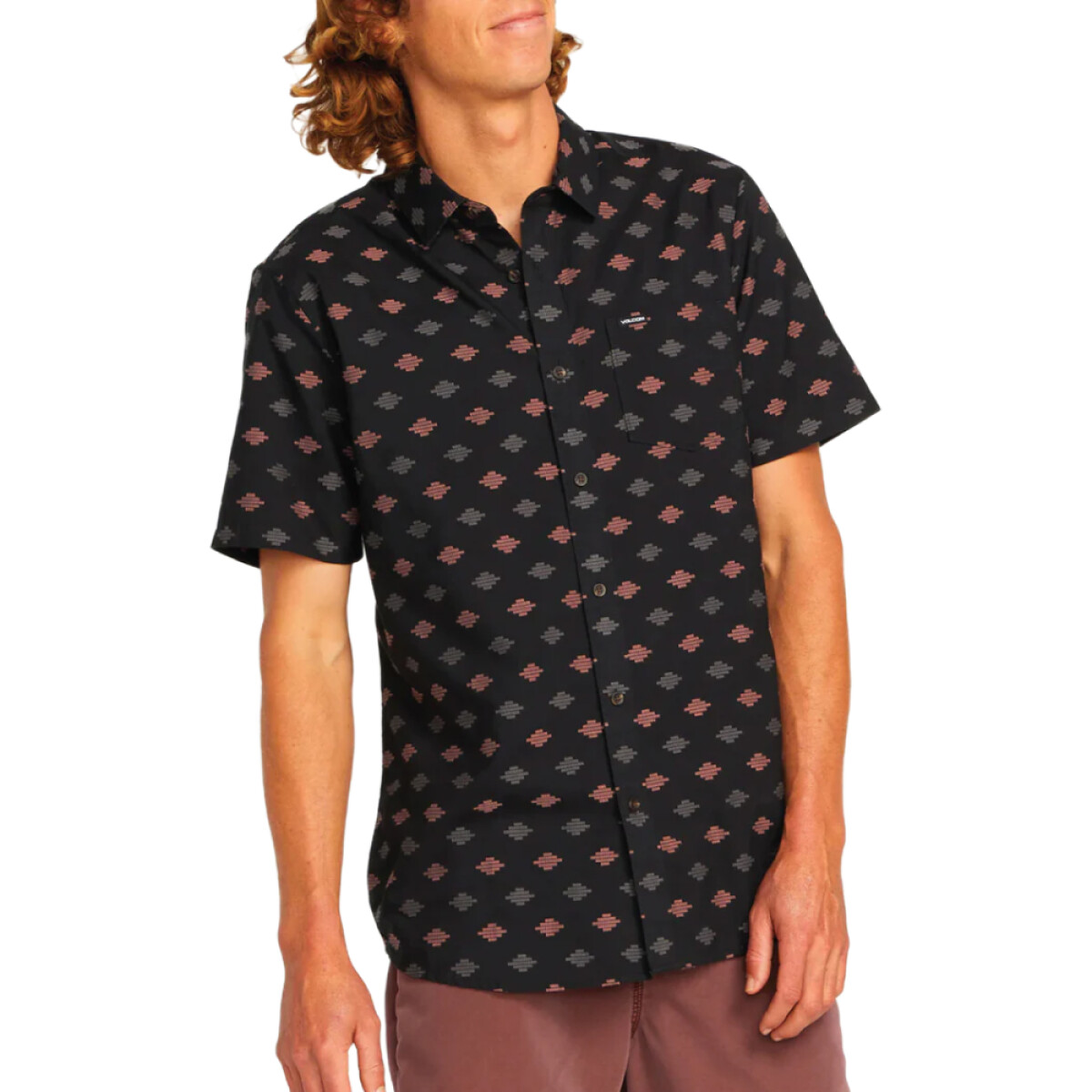 Camisa MC Volcom Stackstone - Negro 