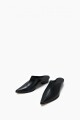 Zueco Iris de cuero negro