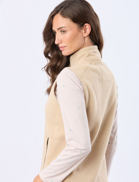 CHALECO POLAR Beige