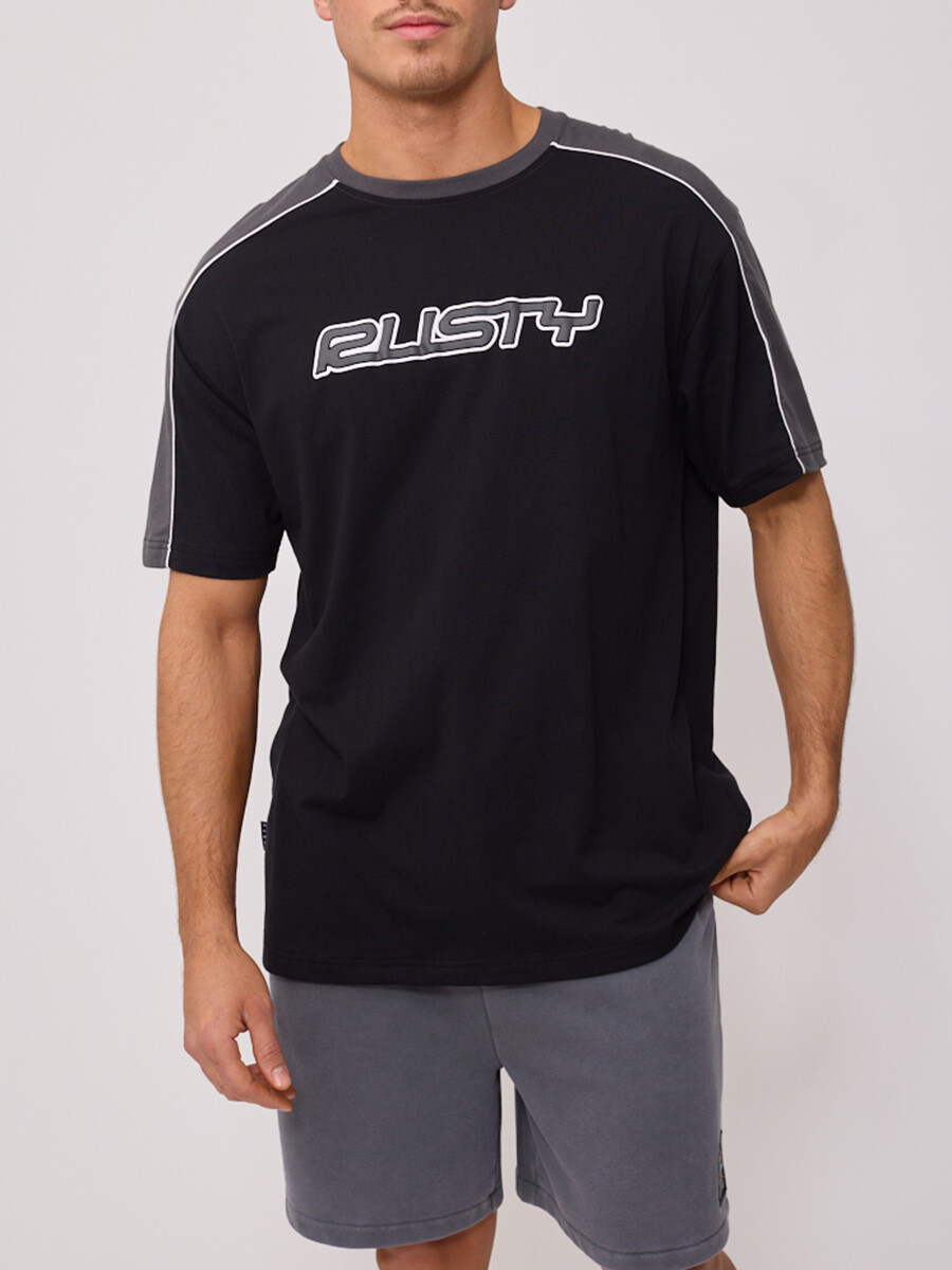 T-SHIRT ZOREN RUSTY - Negro 