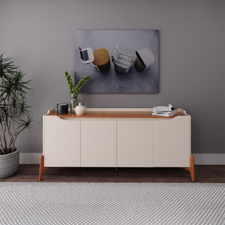 Aparador Studio Off White y Natural