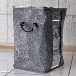 ORGANIZADOR CON TAPA FIELTRO GRIS 43x35x60CM ORGANIZADOR CON TAPA FIELTRO GRIS 43x35x60CM