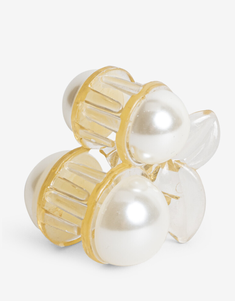 Broche Perla Mini Broche De Cereza - Blanco Nacarado/perlado