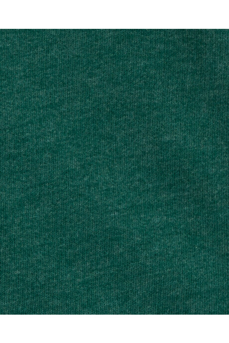 Campera de algodón con felpa, con franjas laterales, verde Sin color