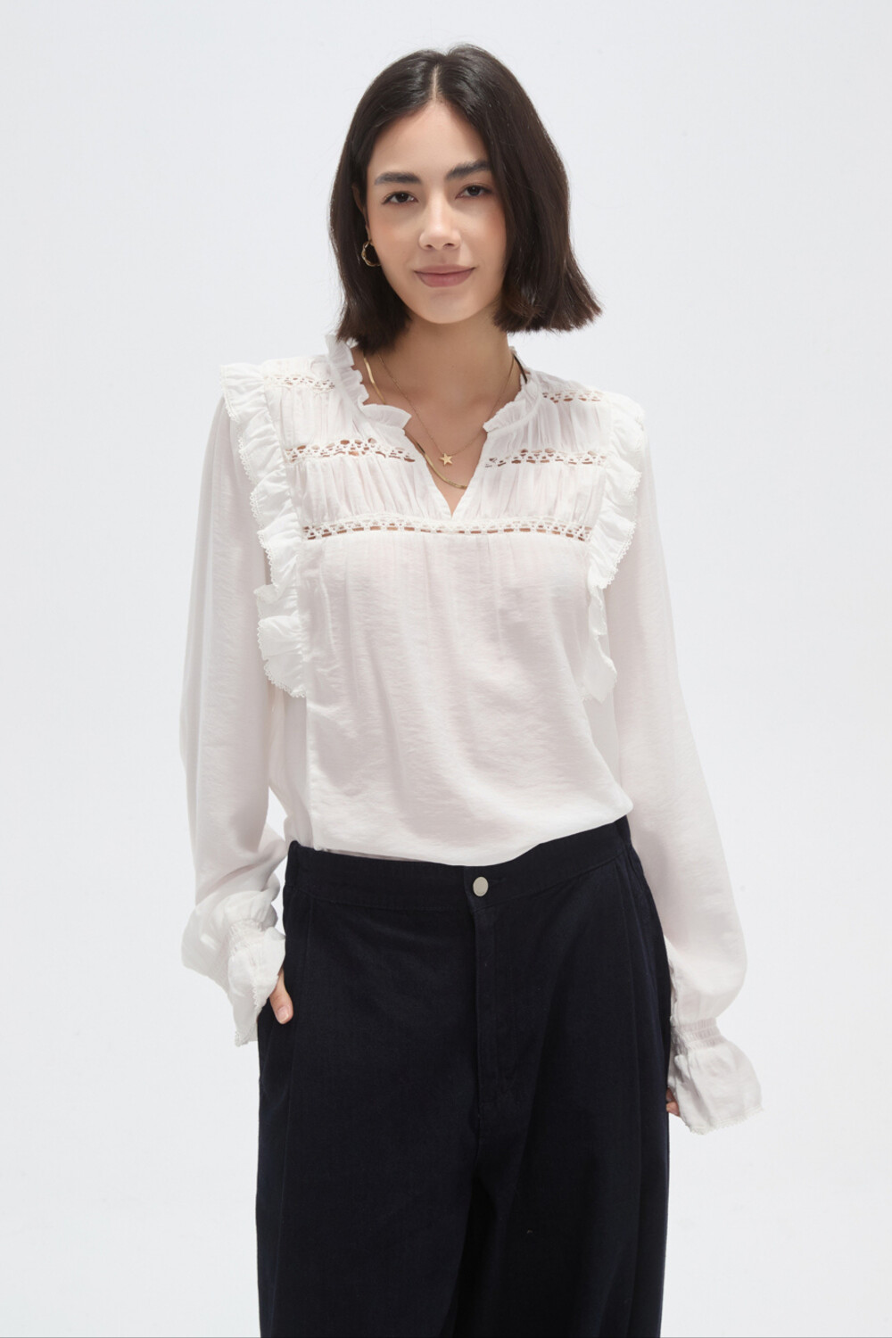 Blusa Tiren Marfil / Off White