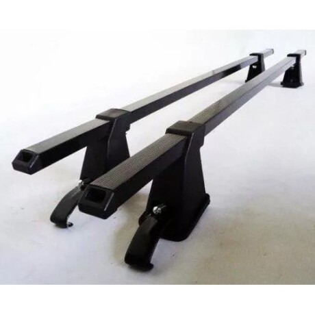 Barras de techo para auto sin gotero Negro