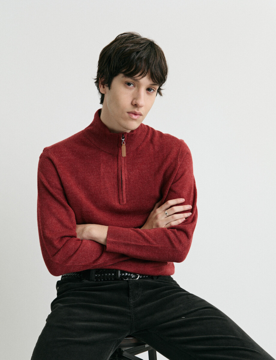 470415 REMERA HARRINGTON LABEL Bordo