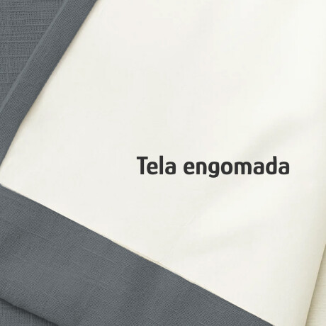 Set x2 Cortina Blackout 140x230 Cm Living Dormitorio Gris Gaspeado Oscuro