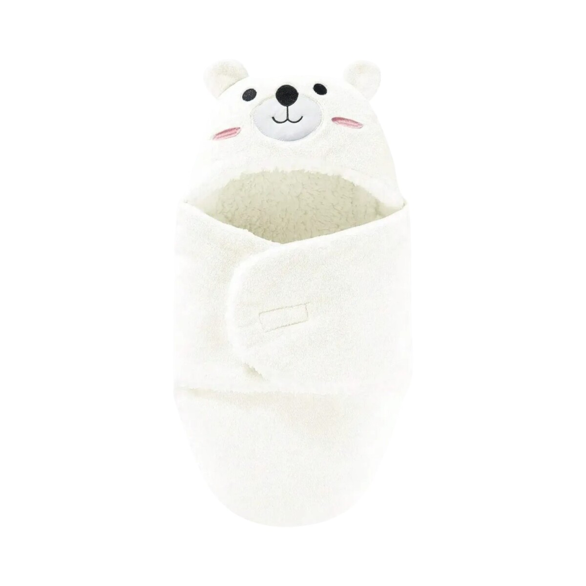 Manta Envolvente Bebé - Oso Blanco 