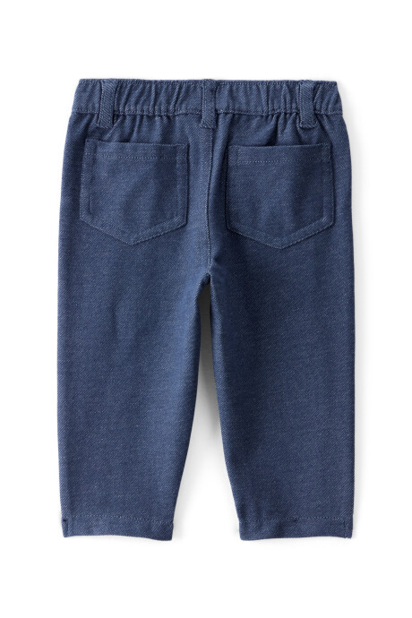 Pantalón de algodón, efecto denim Sin color